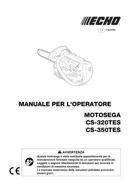MANUALE PER L`OPERATORE MOTOSEGA CS-320TES CS