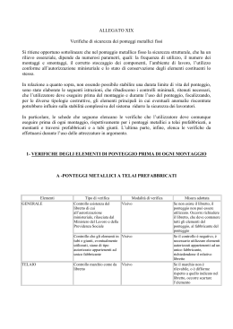 Verifiche di sicurezza dei ponteggi metallici fissi