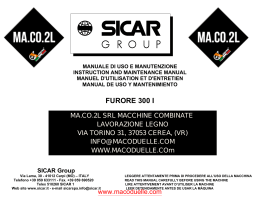 manuale completo sicar furore 300 i