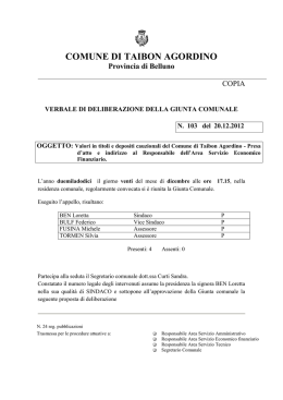 comune di taibon agordino