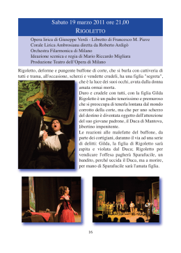 Rigoletto - Fondazione Teatro Besostri