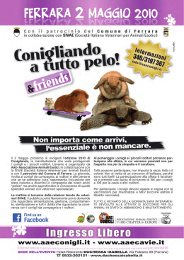 Scarica il programma da stampare in A4