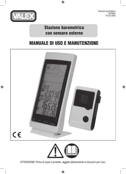 manuale di uso e manutenzione