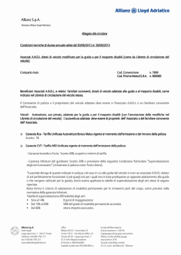 Allegato alla circolare Allegato alla circolare Condizioni tecniche di