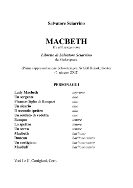 Macbeth - di cose un po