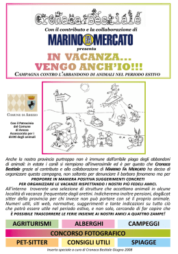 IN VACANZA... VENGO ANCH`IO!!!