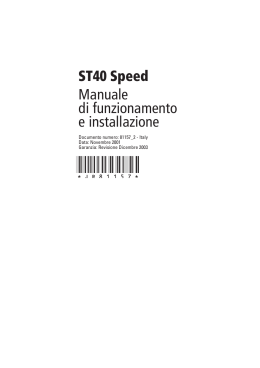 ST40 SPEED manuale