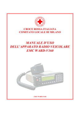 MANUALE D`USO DELL`APPARATO RADIO VEICOLARE EMC