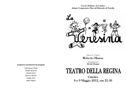 libretto teresina - Claudio Sanchioni