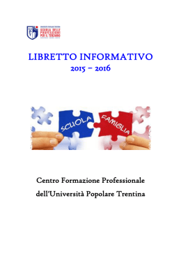 LIBRETTO INFORMATIVO 2015 &ndash; 2016
