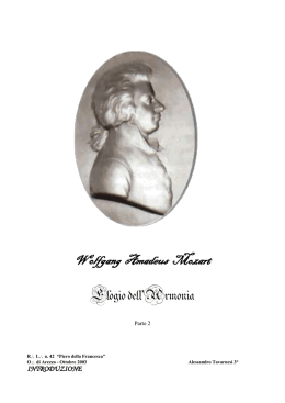 WOLFGANG AMADEUS MOZART parte 2