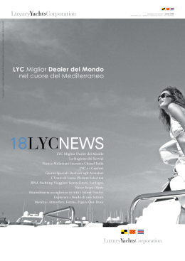 LYC Miglior Dealer del Mondo nel cuore del - Mele Yacht