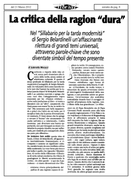 la critica della ragion &ldquo;dura&rdquo;