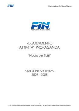 libretto 2008_modificato - Federazione Italiana Nuoto