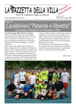 Speciale Carabinieri 15-07-09