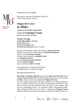 Info Evento - Sentieri Selvaggi