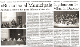 Bisaccia» al Municipale