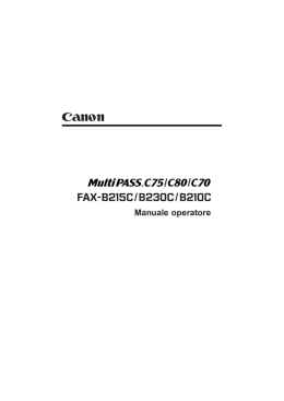 Canon Manuale operatore