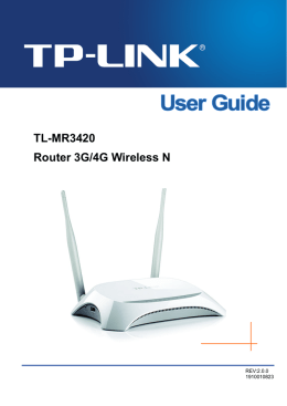 TL-MR3420 Router 3G/4G Wireless N - TP-Link