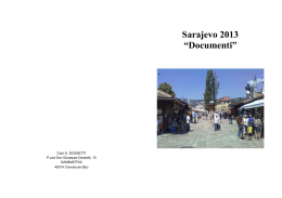 Sarajevo 2013 “Documenti” - Le Famiglie della Visitazione