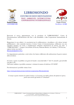 LIBROMONDO - Trucioli Savonesi