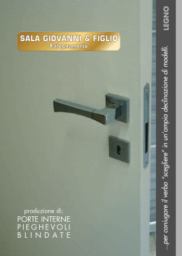 Catalogo "Le Tue Porte" in pdf.