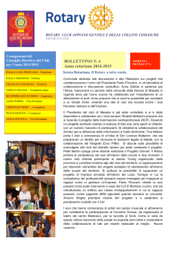 bollettino n.4 - Rotary Appiano Gentile