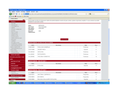 Schermate per compilazione piani di studio