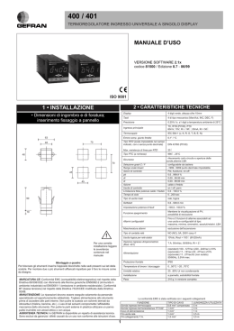 MANUALE D`USO 1 &bull; INSTALLAZIONE !