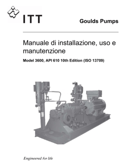 Manuale di installazione, uso e manutenzione