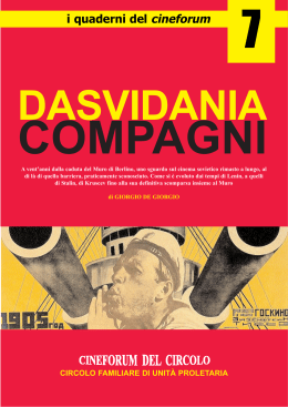 Dasvidania compagni - Cineforum del Circolo