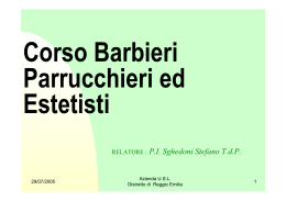 CORSO "Barbieri Parrucchieri Estestiste - Le