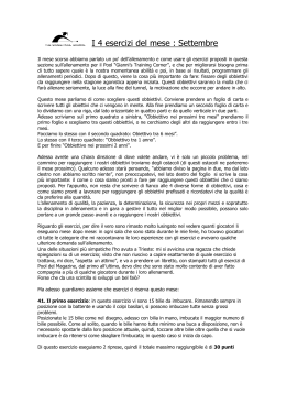 Scarica gli esercizi e la scheda di controllo in PDF