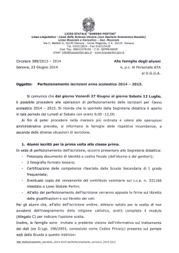 Liceo Linguistico - Liceo delle Scienze Umane (con Opzione