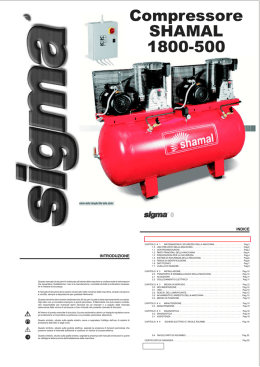manualistica compressore Shamal