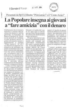 il iomale di esse Presentati da