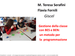 M. Teresa Serafini e Flavia Fornili