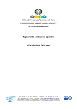 Regolamento registro elettronico