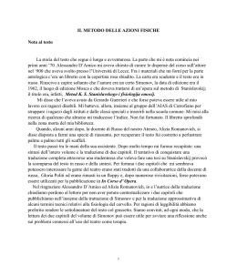 Il metodo delle azioni fisiche
