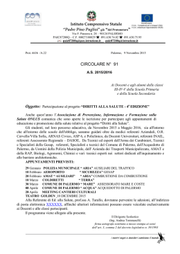 circolare n° 91 - ICS Padre Pino Puglisi