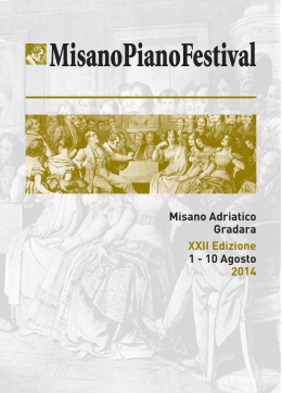 Scarica il libretto di sala - Misano Piano Festival | Misano Adriatico