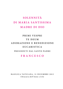 Libretto della Celebrazione