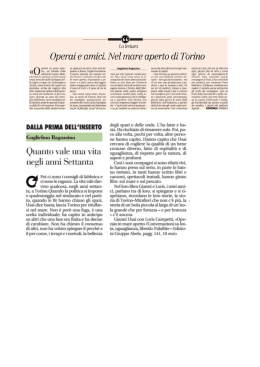 Operai e amici. Nel mare aperto di Torino