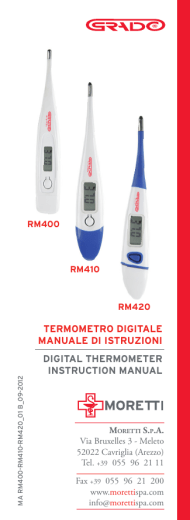 RM400-410-420 Manuale d`uso