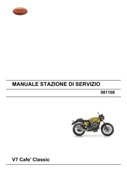V7 Caf&egrave; Classic - Manuale di Servizio