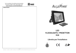 LED FLOODLIGHTS / PROIETTORI RGB Libretto per l