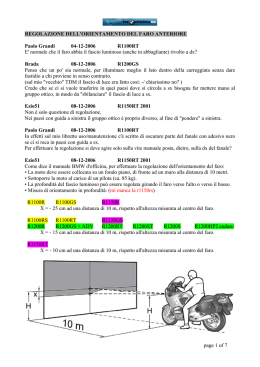 page 1 of 7 REGOLAZIONE DELL`ORIENTAMENTO DEL FARO