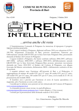 Manifesto Treno Intelligente 2010-2011
