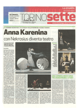 settimanale di spettacolo cultura e tempo libero