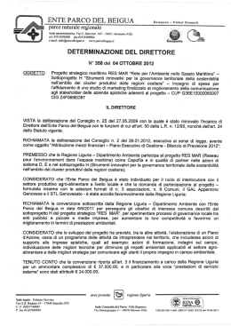 &ldquo;Rete per l`Ambiente nello Spazio Marittimo&rdquo; &ndash; Sottoprogetto H